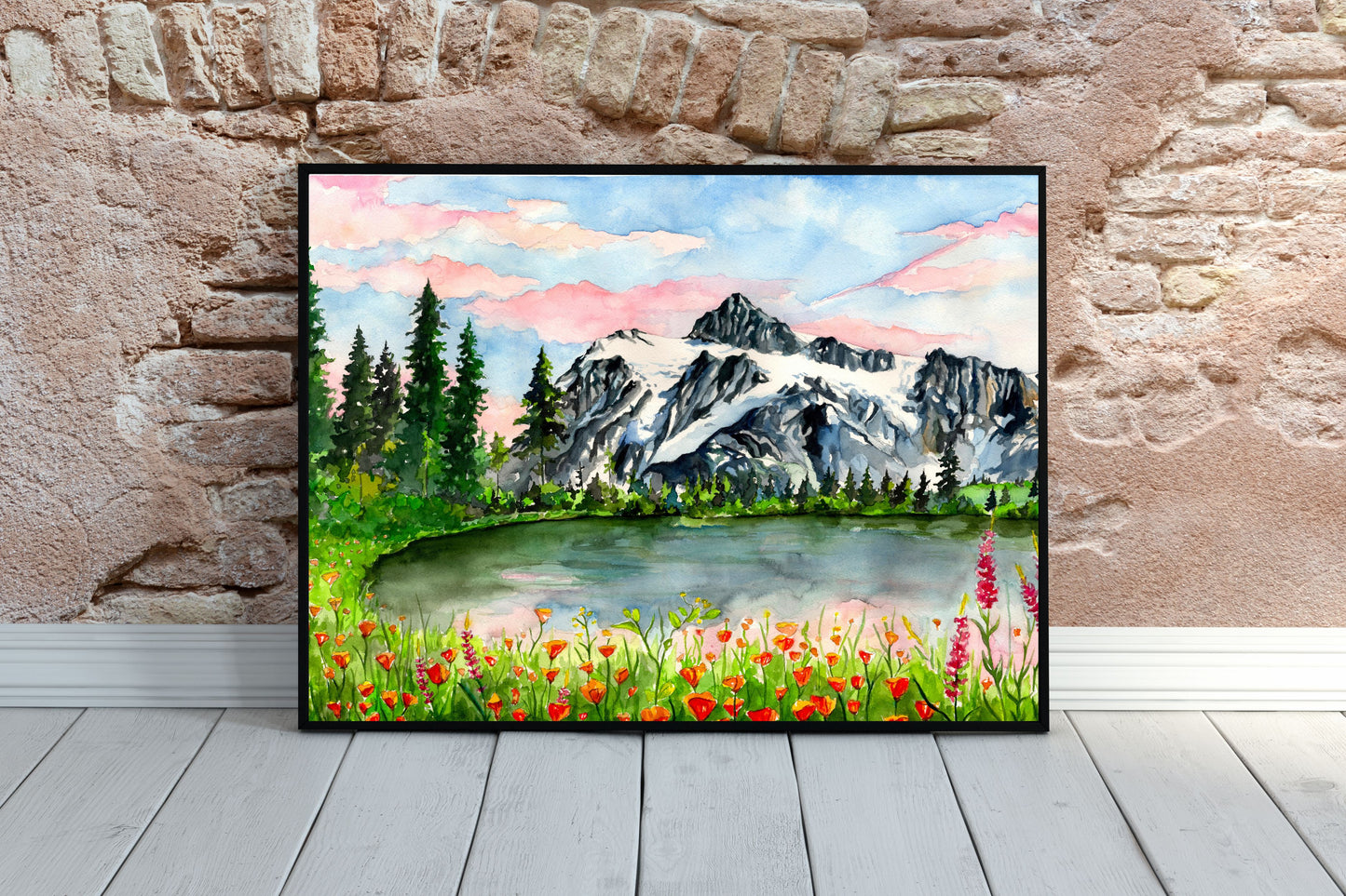 Mt. Shuksan | Archival Watercolor Art Print - Emma H. Baldwin