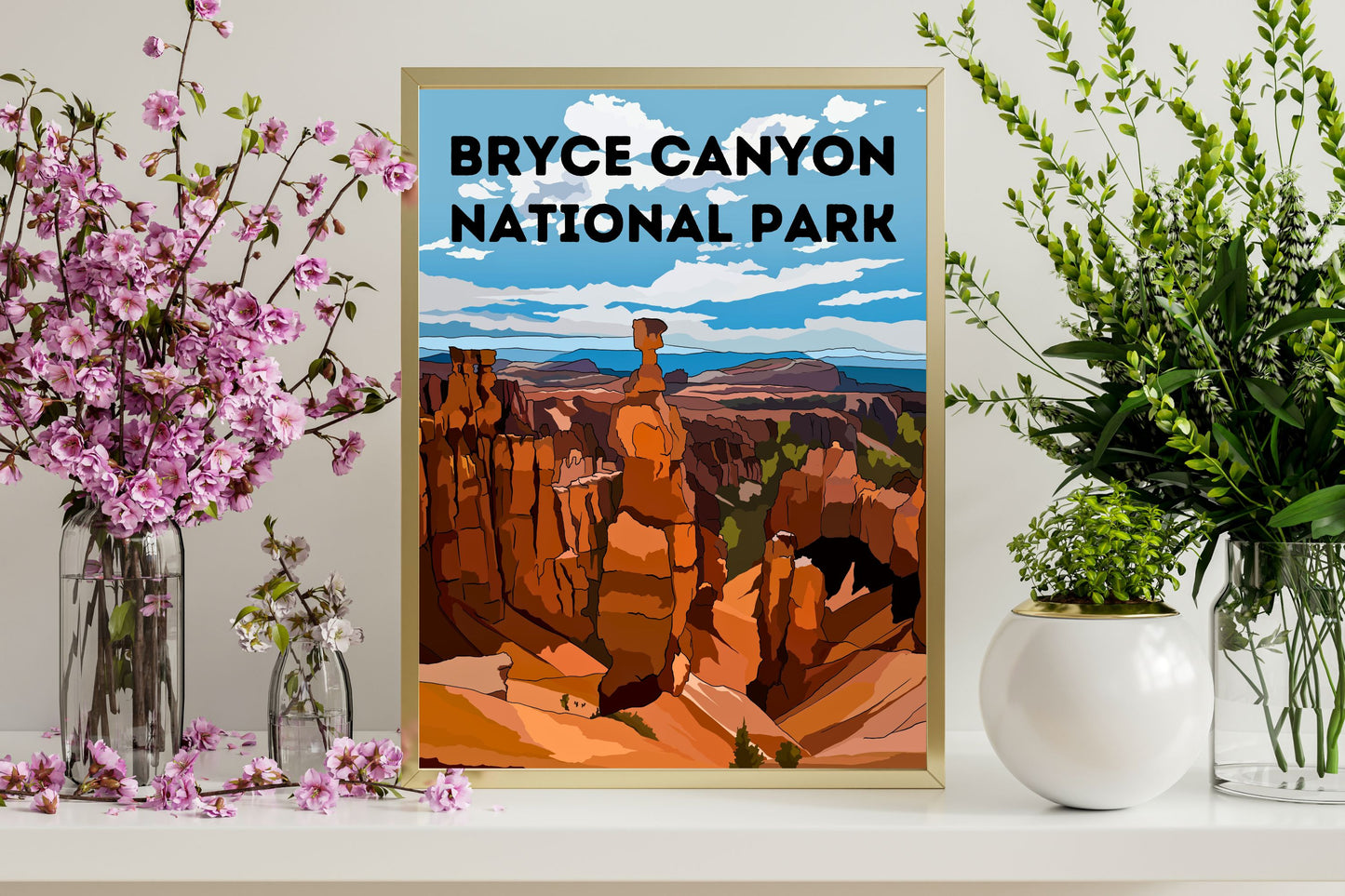 Bryce Canyon National Park, Utah | Travel Poster Art Print - Wild Life Design Co.