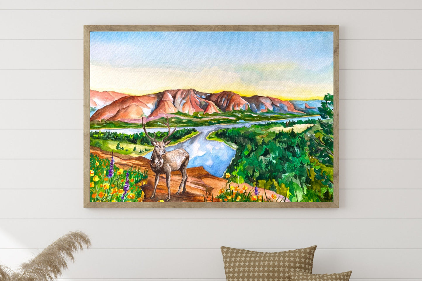 Columbia River Gorge | Archival Watercolor Art Print - Emma H. Baldwin