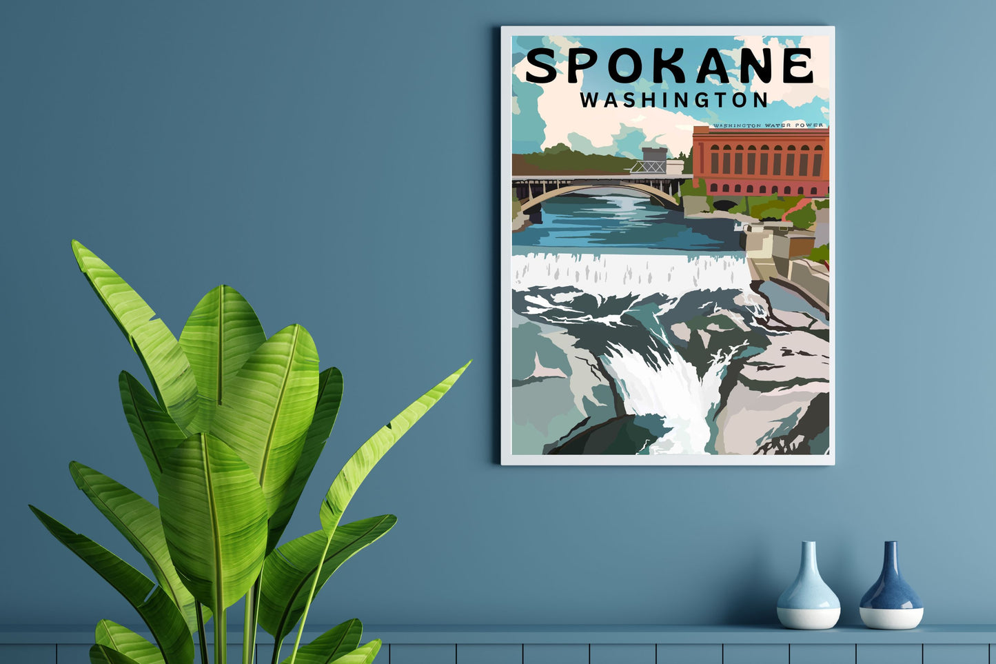 Spokane, Washington | Travel Poster Art Print - Wild Life Design Co.