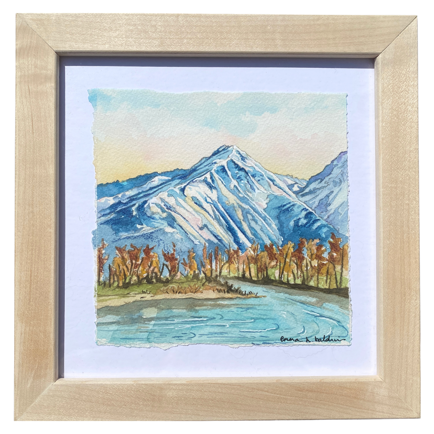 Wedge Mountain on the Wenatchee | Original Watercolor Painting - Emma H. Baldwin