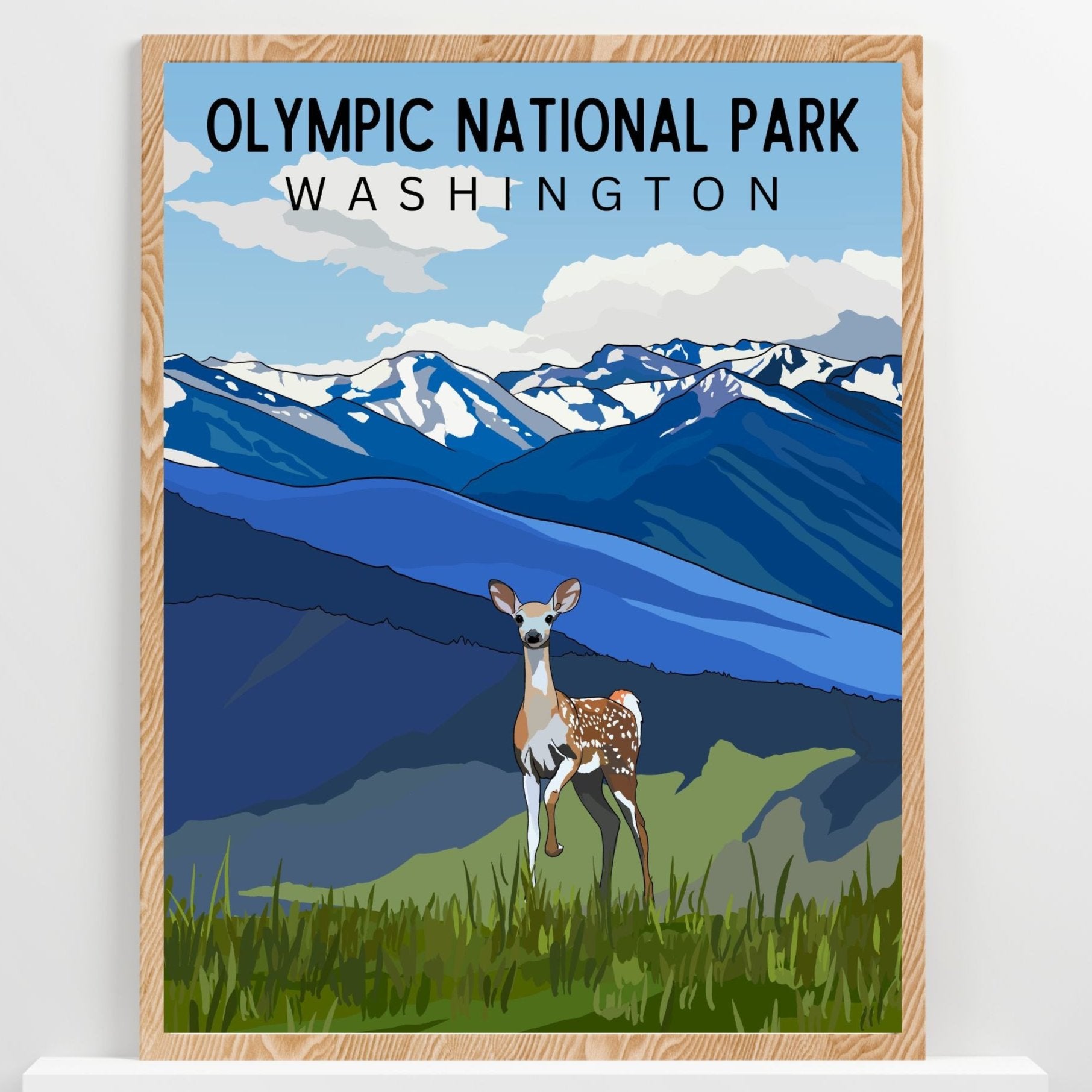 Olympic National Park, Washington | Travel Poster Art Print - Wild