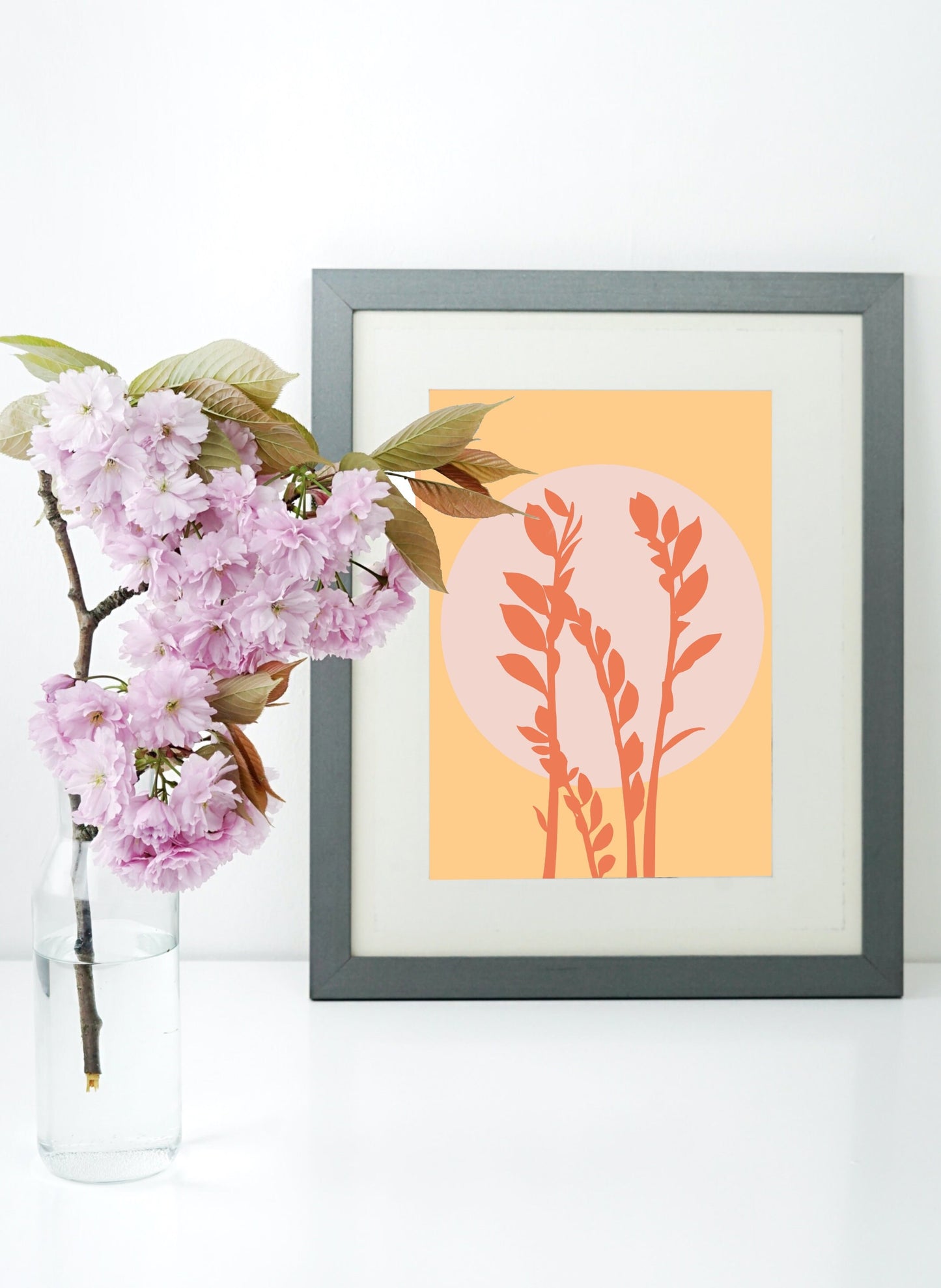 Graphic Leaf Prints | SET OF 2