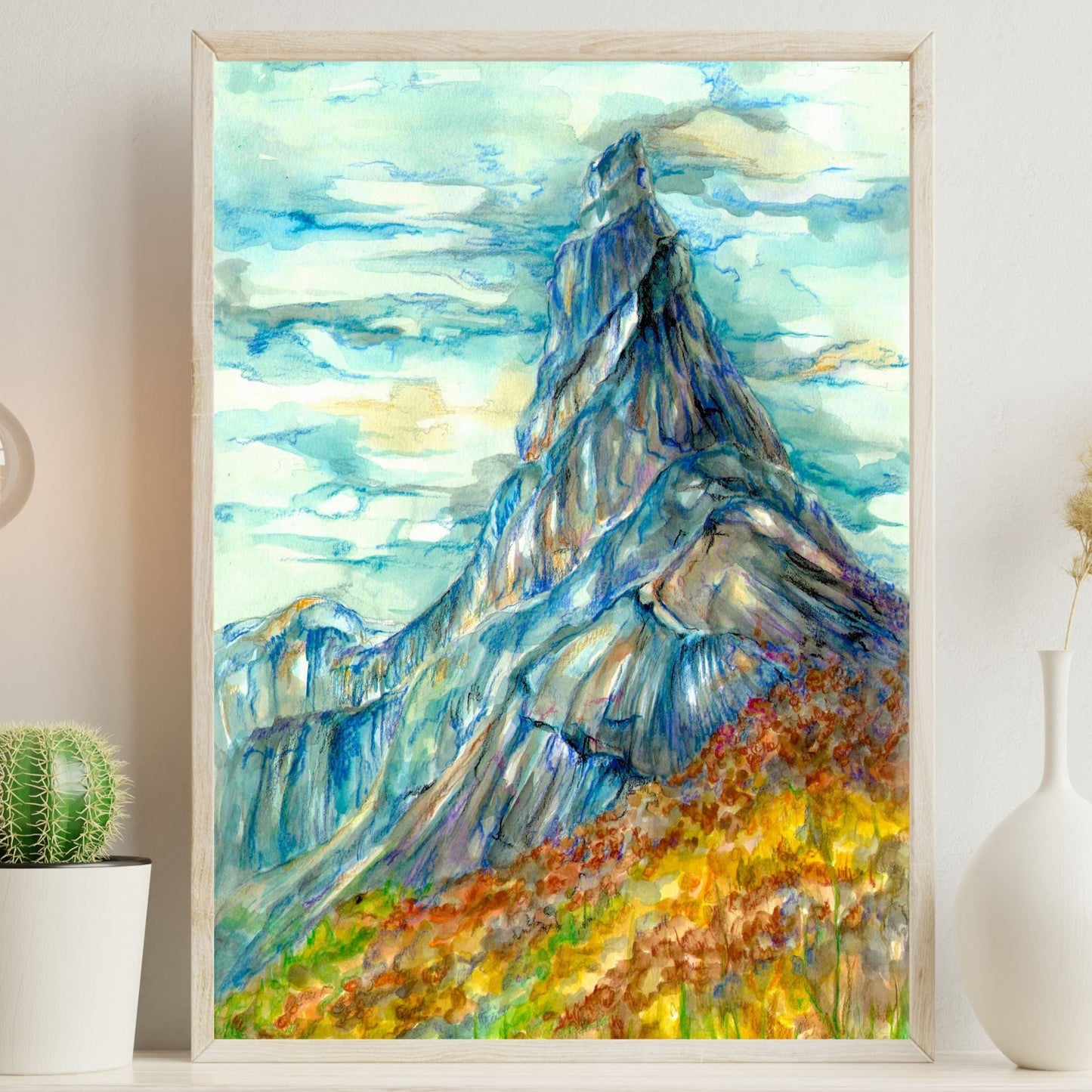 Stetind, Norway | Watercolor Art Print