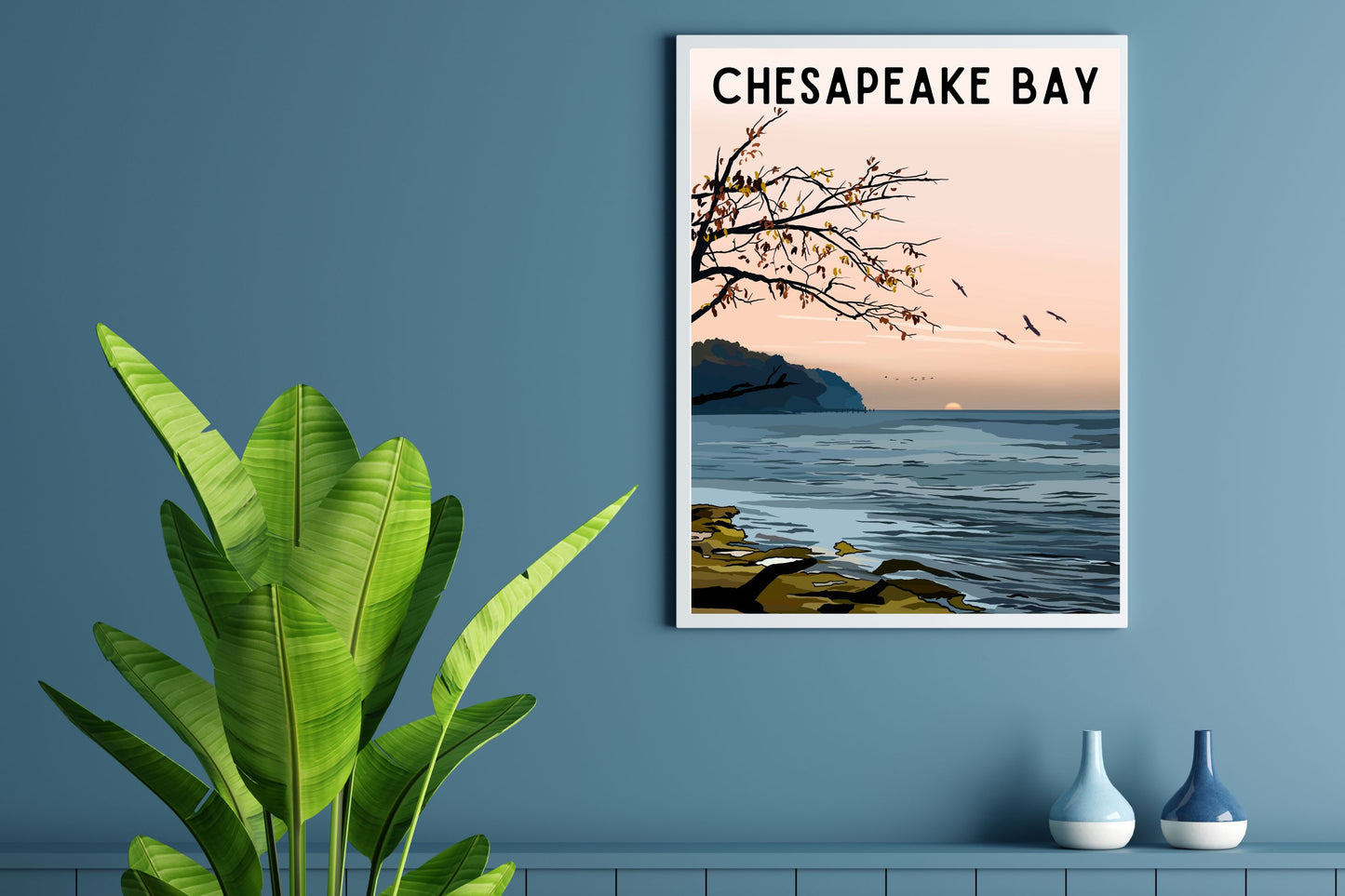 Chesapeake Bay | Travel Poster Art Print - Wild Life Design Co.