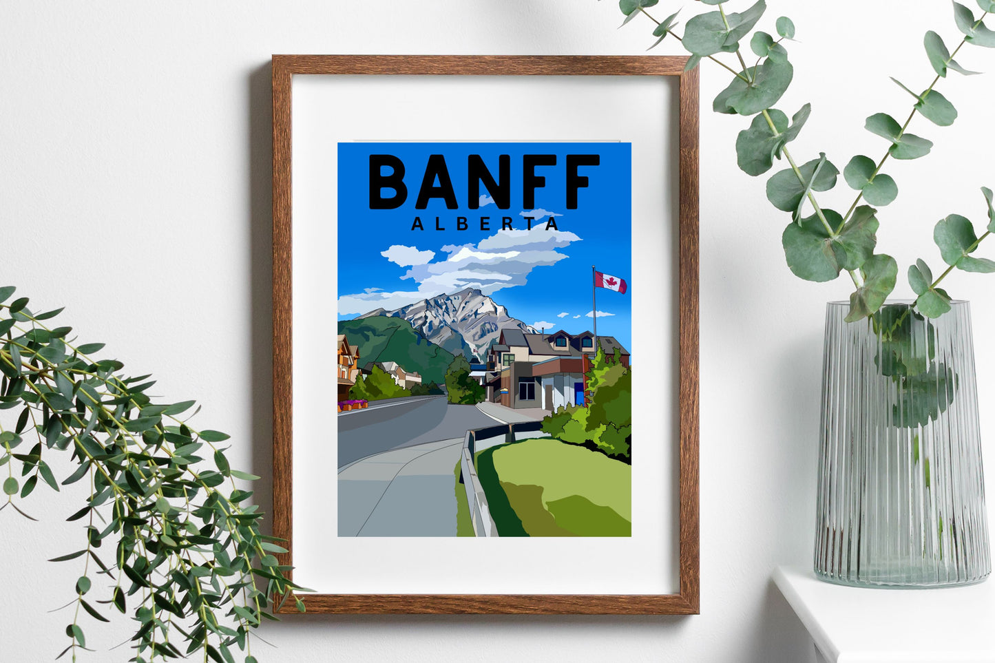 Banff National Park, Alberta | Travel Poster Art Print - Wild Life Design Co.