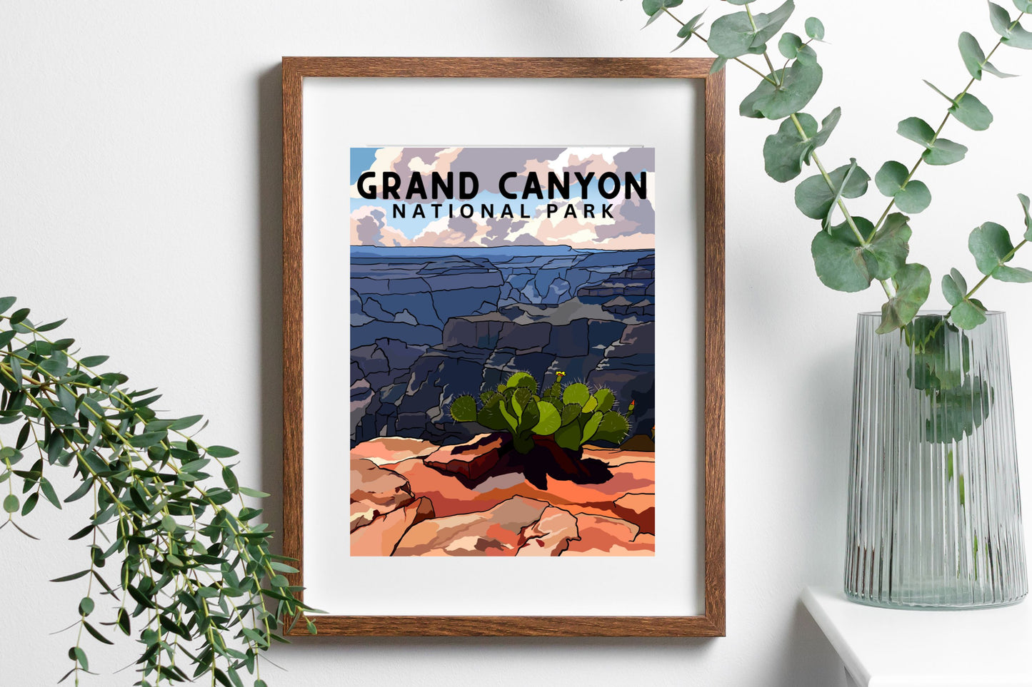 Grand Canyon National Park | Travel Poster Art Print - Wild Life Design Co.