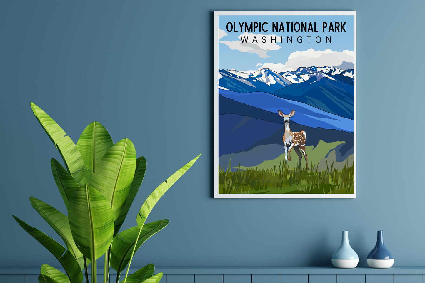 Olympic National Park, Washington | Travel Poster Art Print - Wild Life Design Co.