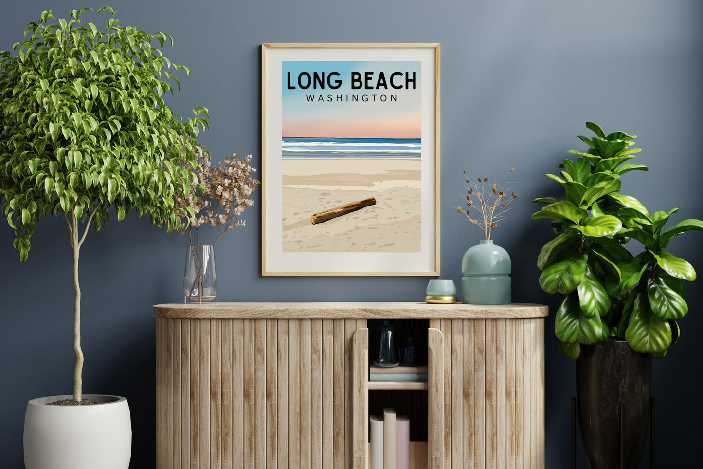Long Beach, Washington | Travel Poster Art Print - Wild Life Design Co.