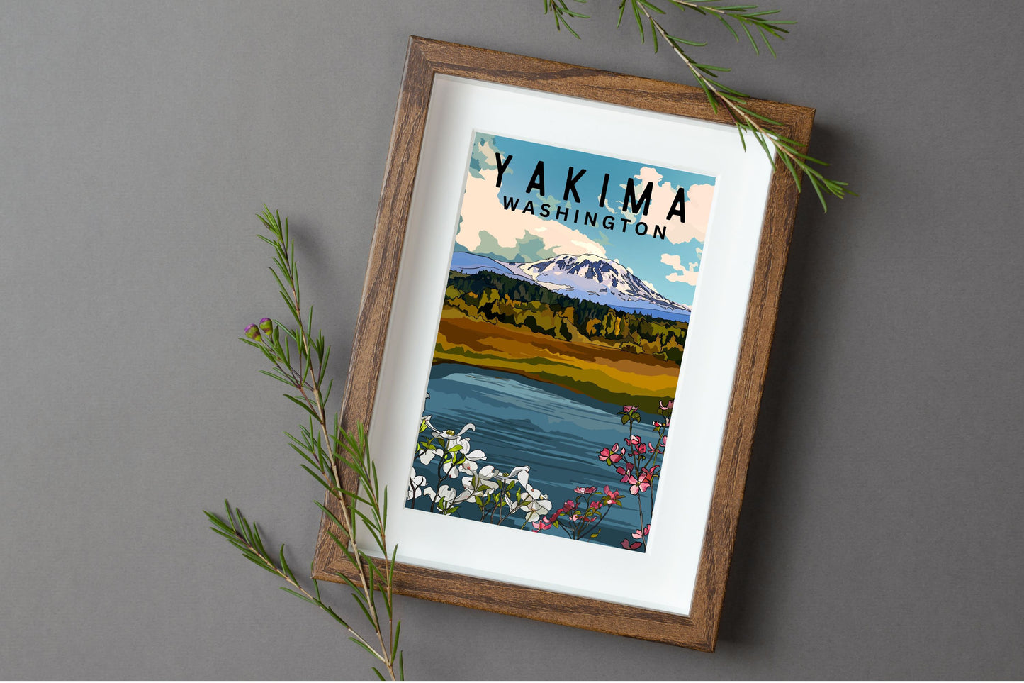 Yakima, Washington Poster Art | Washington