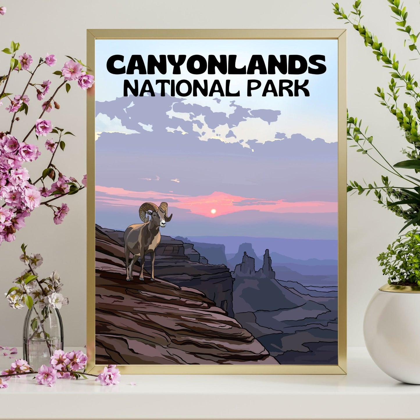 Canyonlands National Park | Travel Poster Art Print - Wild Life Design Co.