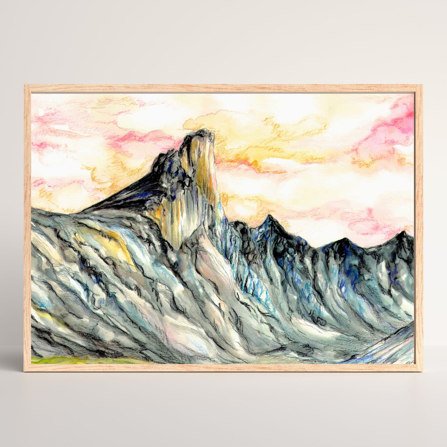 Mount Thor, Baffin Island, Canada | Watercolor Print