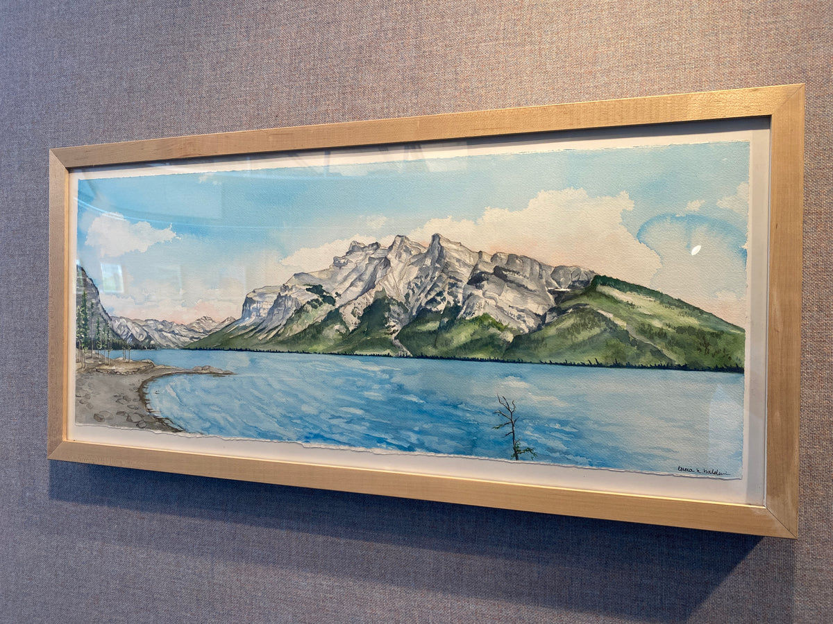 Lake Minnewanka | Original Watercolor Painting