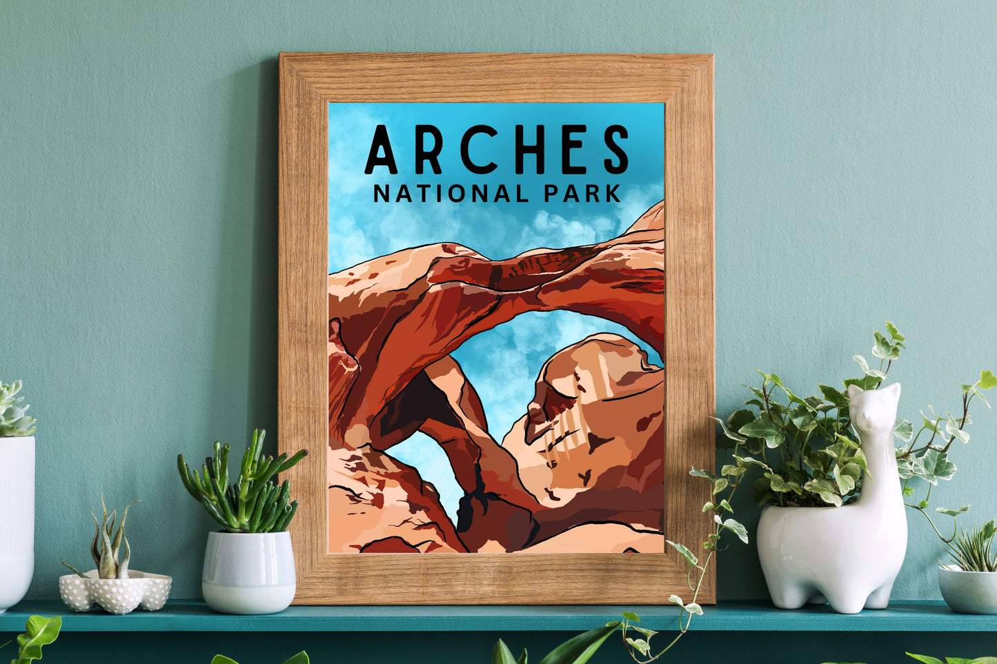 Arches National Park | Travel Poster Art Print - Wild Life Design Co.