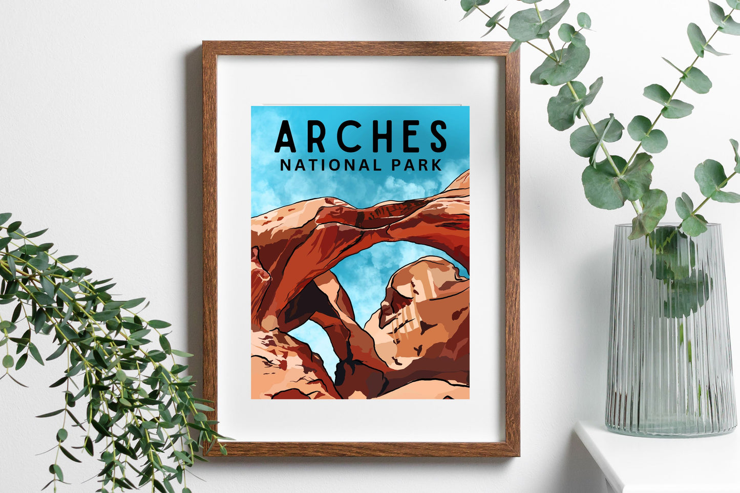 Arches National Park | Travel Poster Art Print - Wild Life Design Co.