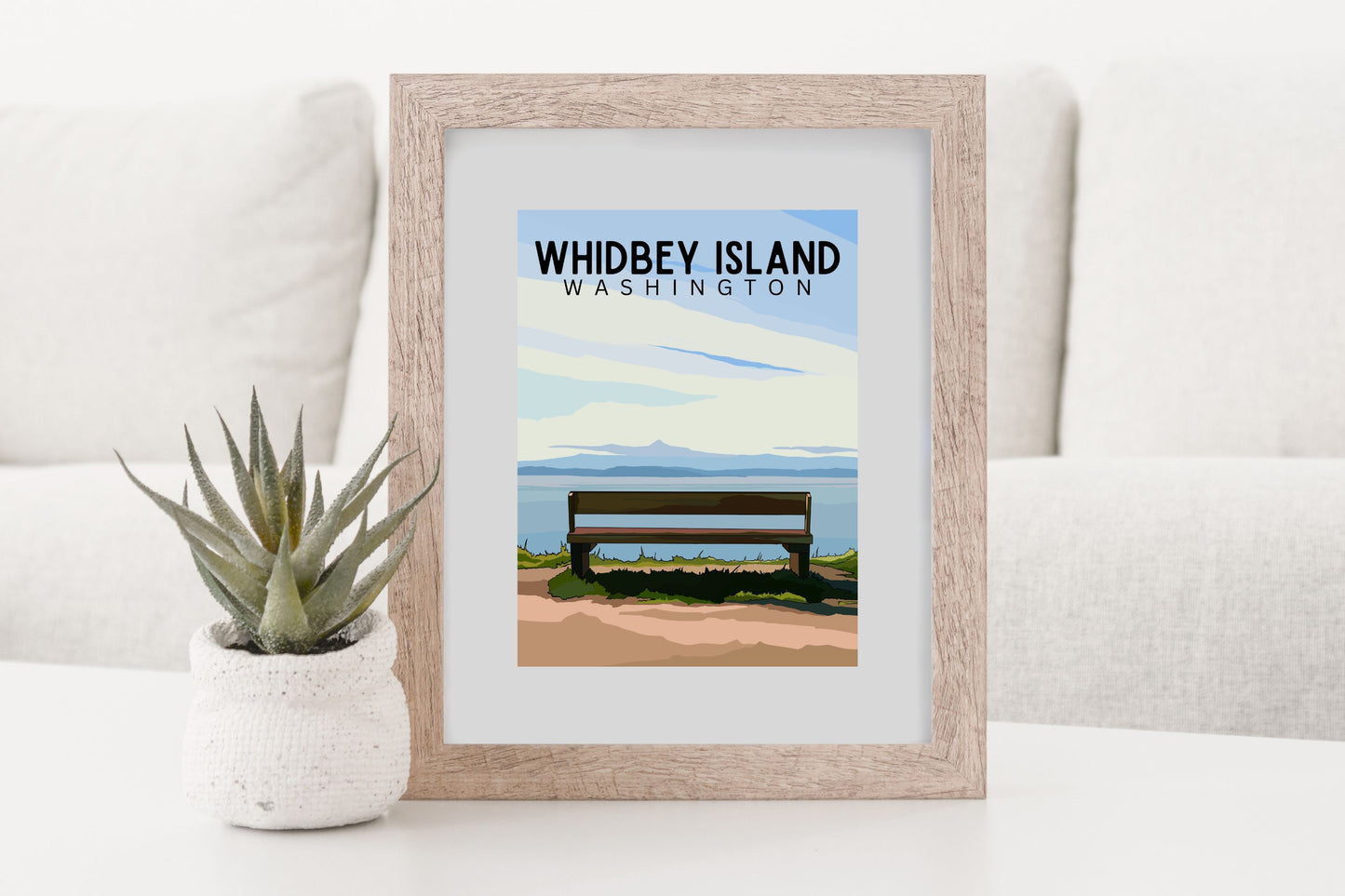 Whidbey Island, Washington | Travel Poster Art Print - Wild Life Design Co.