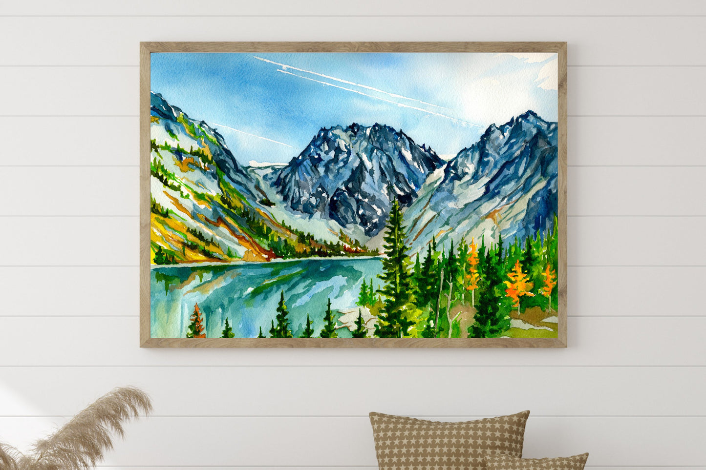 Colchuck Lake, Washington | Archival Watercolor Art Print - Emma H. Baldwin