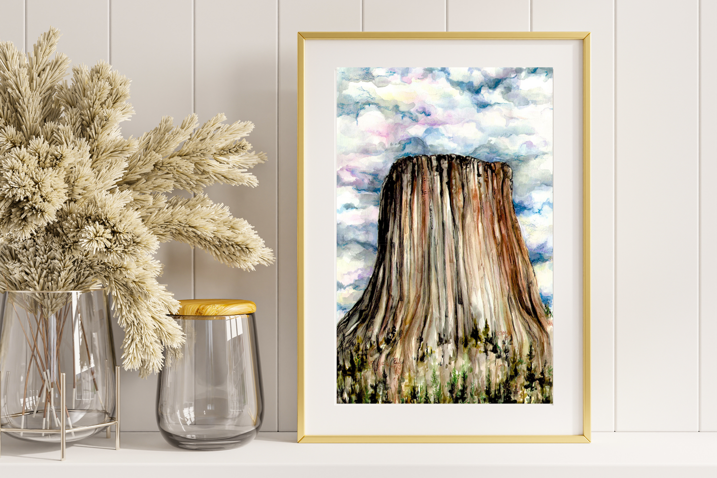 Devil's Tower National Monument | Watercolor Print