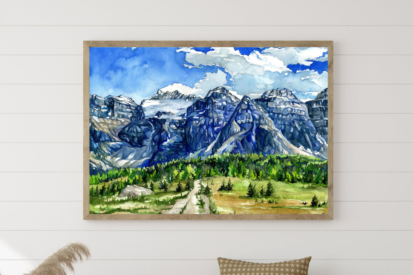 Sentinel Pass View, Banff National Park | Archival Watercolor Art Print - Emma H. Baldwin