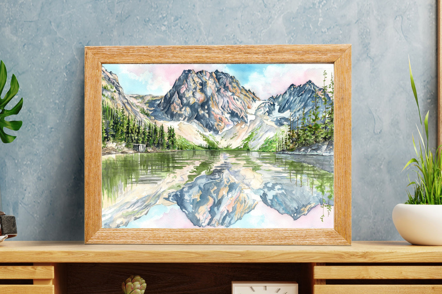 Colchuck Lake II | Archival Watercolor Art Print - Emma H. Baldwin