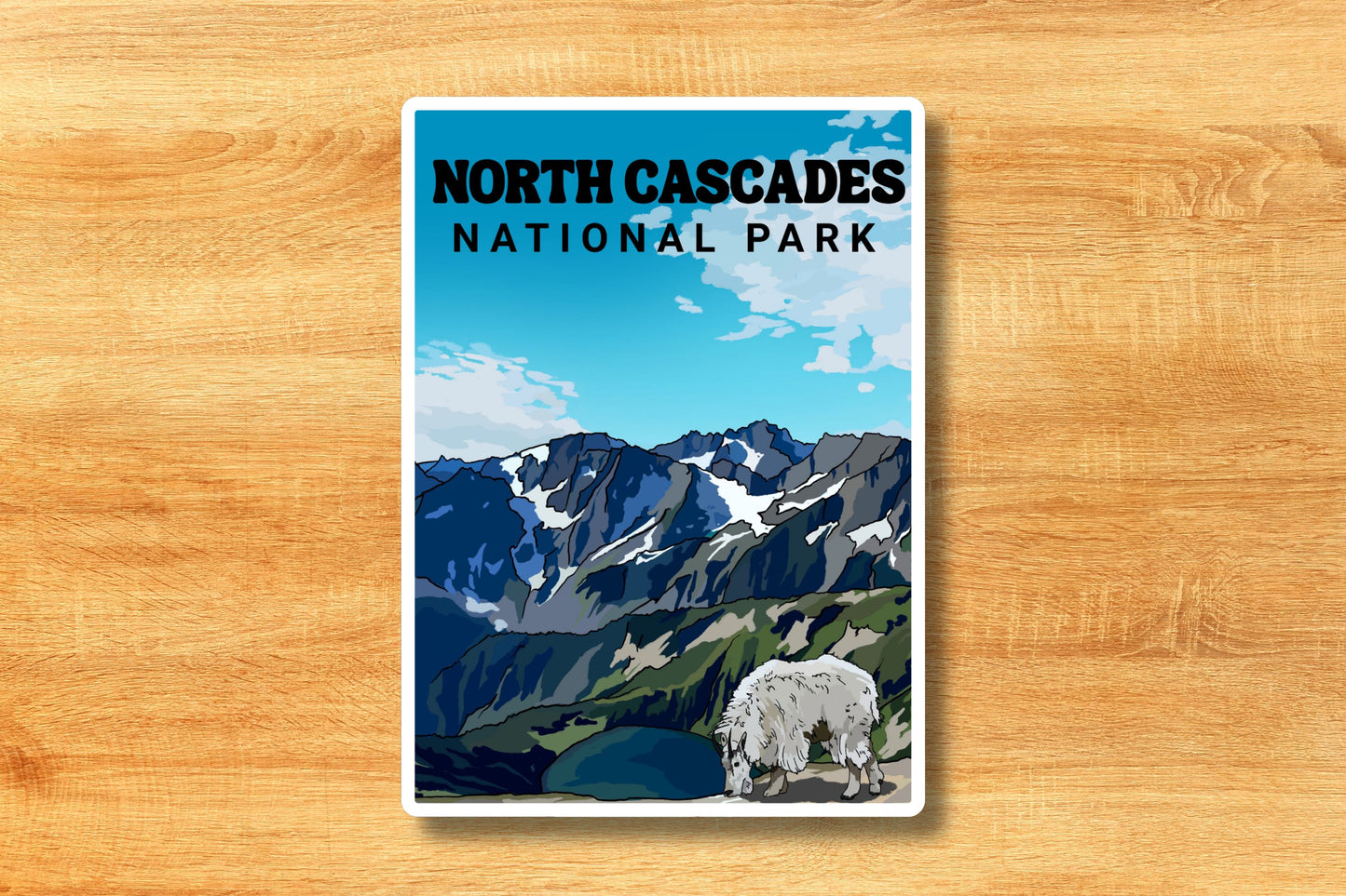 North Cascades National Park, Washington | Vinyl Decal Waterproof