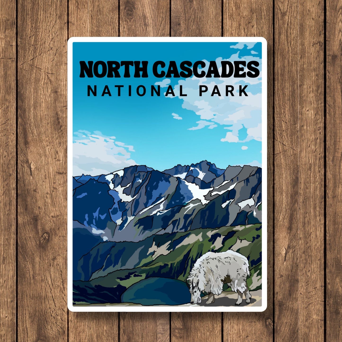North Cascades National Park, Washington | Vinyl Decal Waterproof