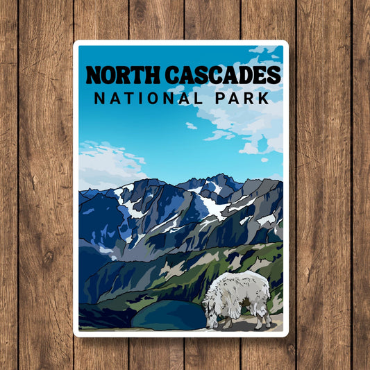 North Cascades National Park, Washington | Vinyl Decal Waterproof