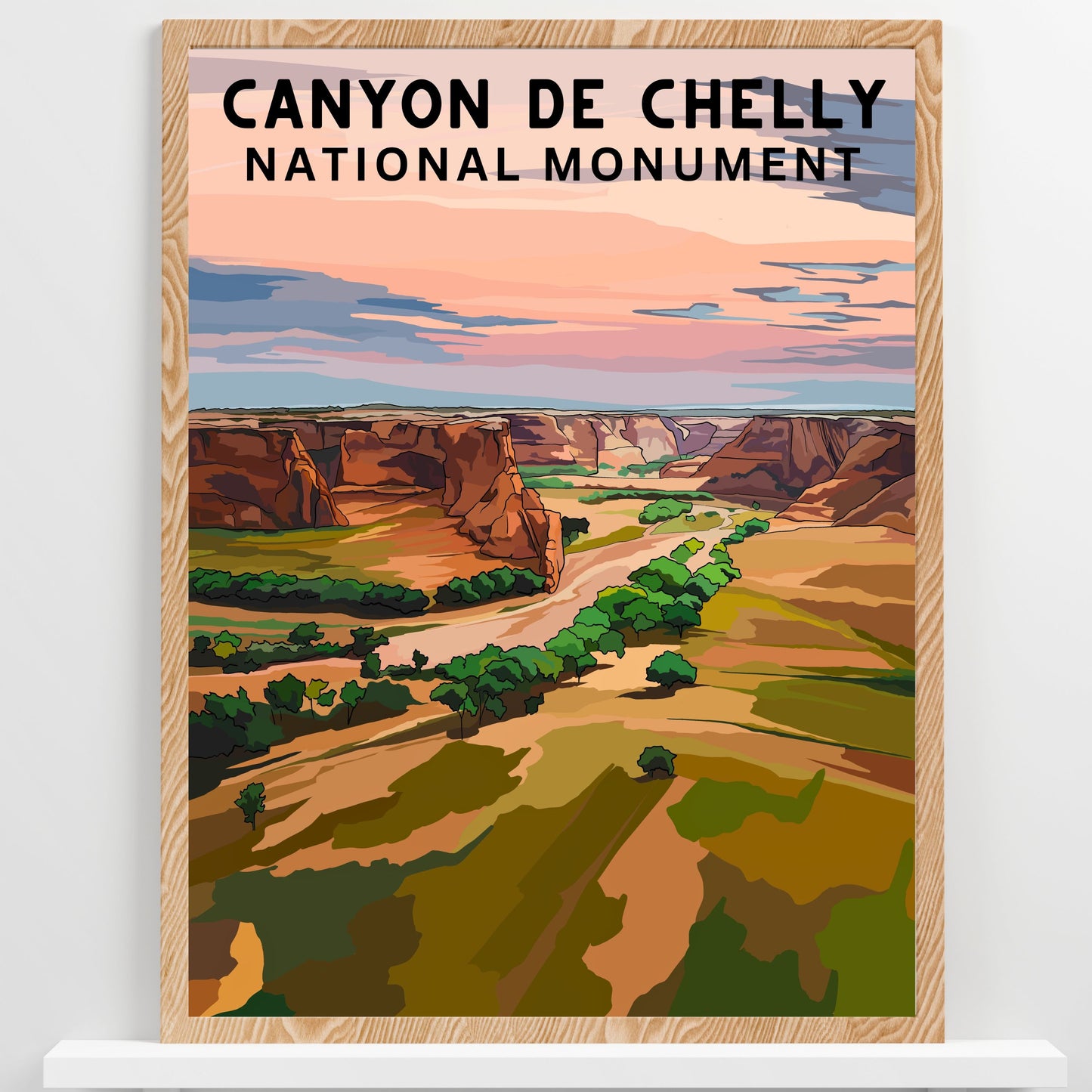 Canyon de Chelly National Monument | Travel Poster Art Print - Wild Life Design Co.