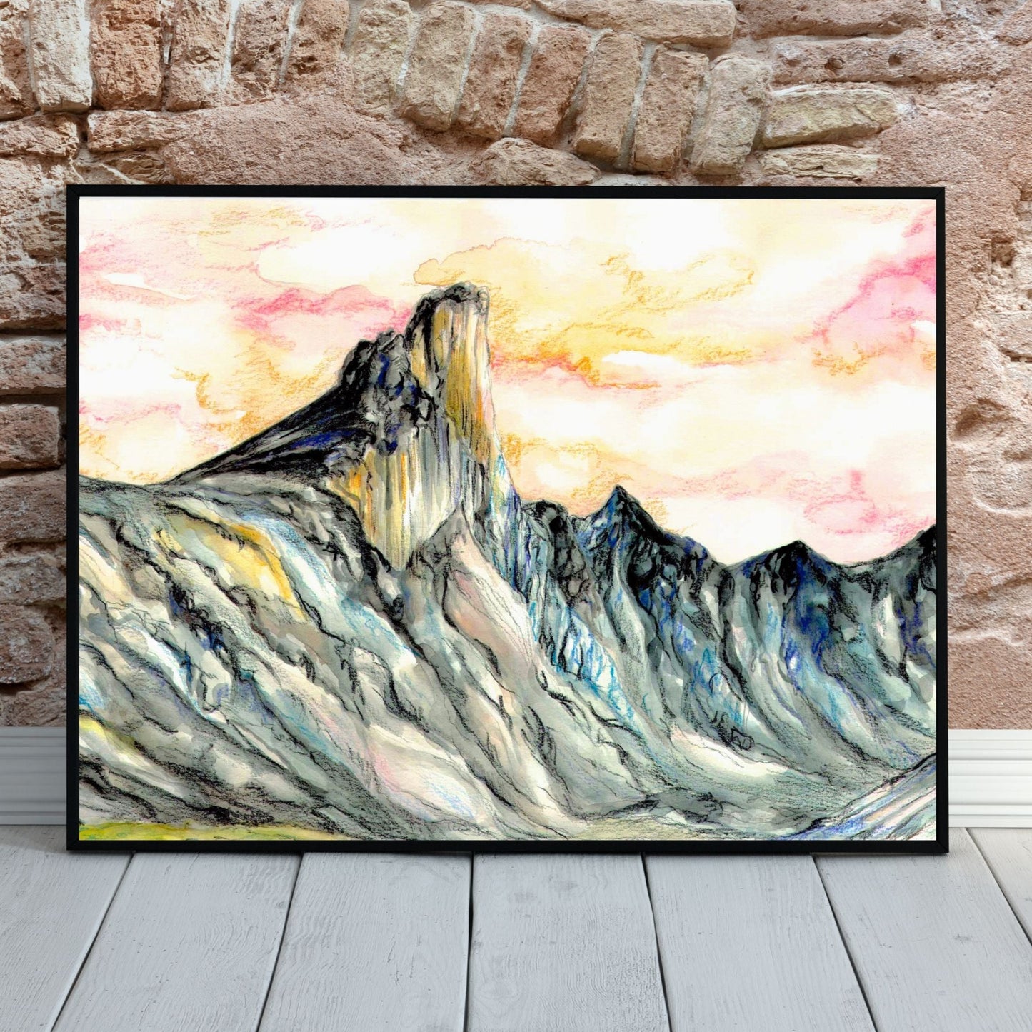 Mount Thor, Baffin Island, Canada | Watercolor Print