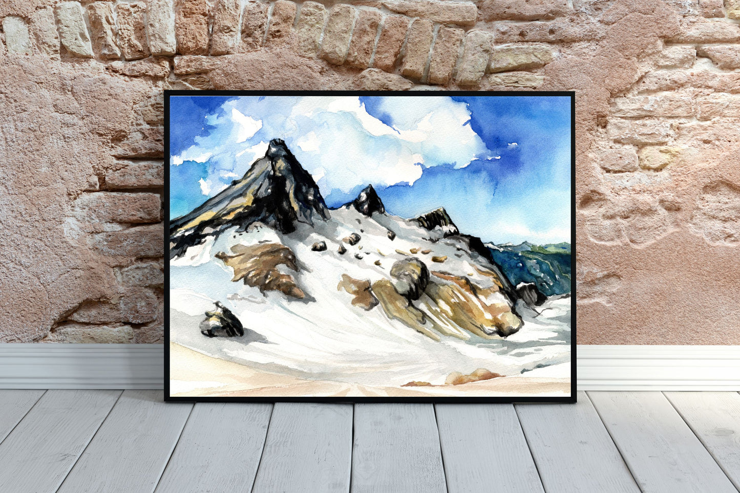 View from Neve Col | Watercolor Print