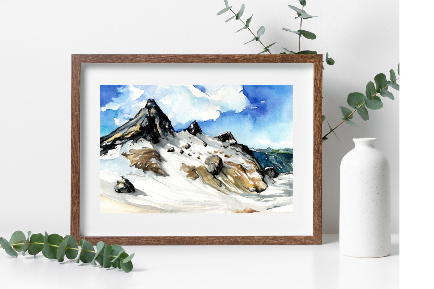 View from Neve Col | Watercolor Print