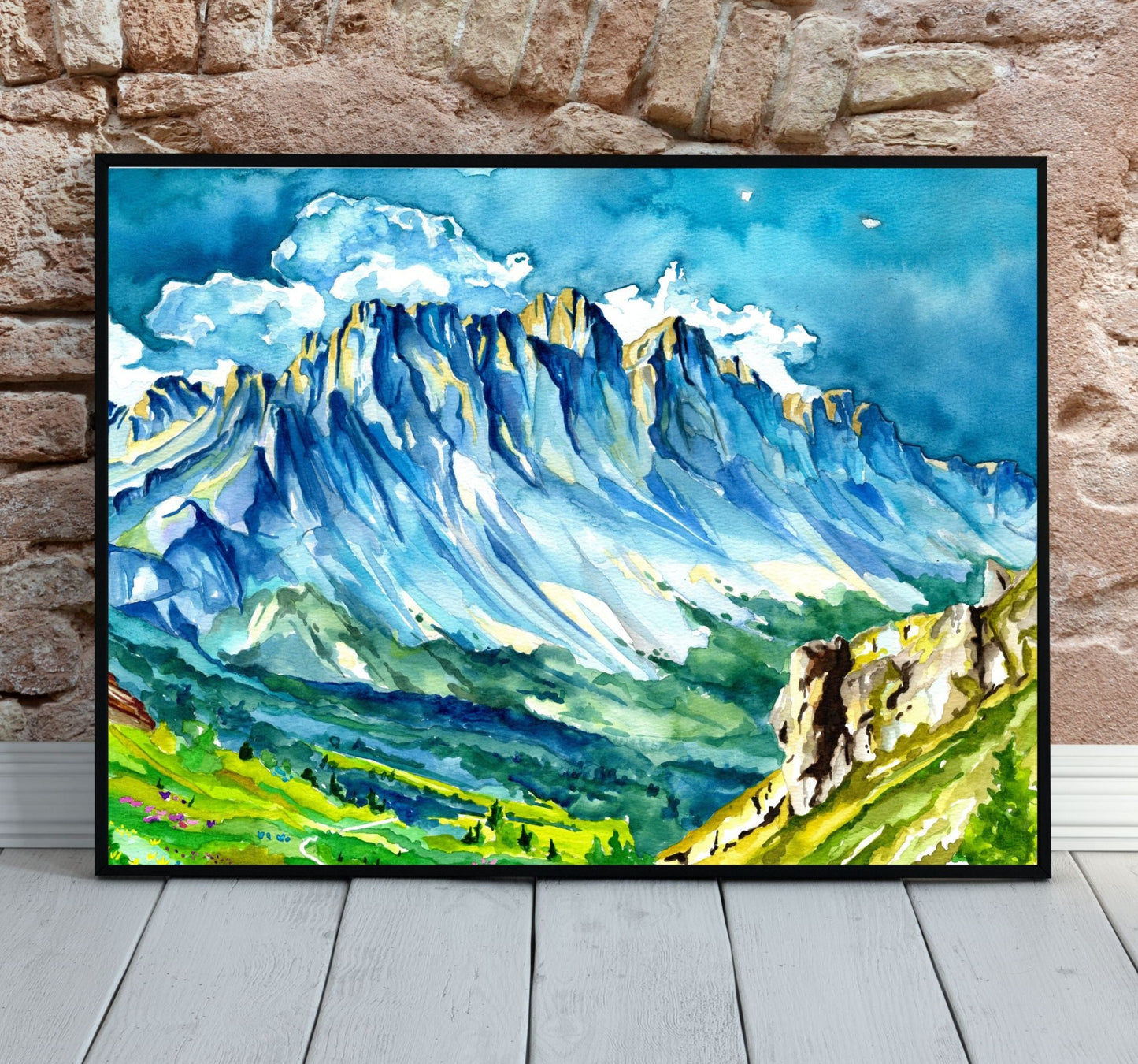The Dolomites | Archival Watercolor Art Print - Emma H. Baldwin