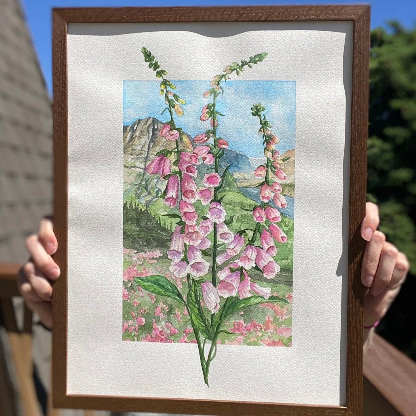 Foxglove in Bloom | Original Watercolor Painting - Emma H. Baldwin