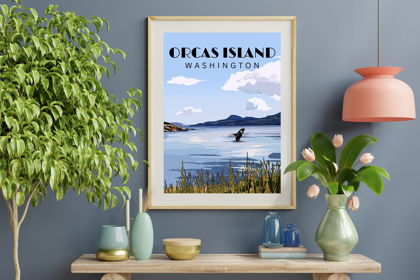 Orcas Island, Washington | Travel Poster Art Print - Wild Life Design Co.