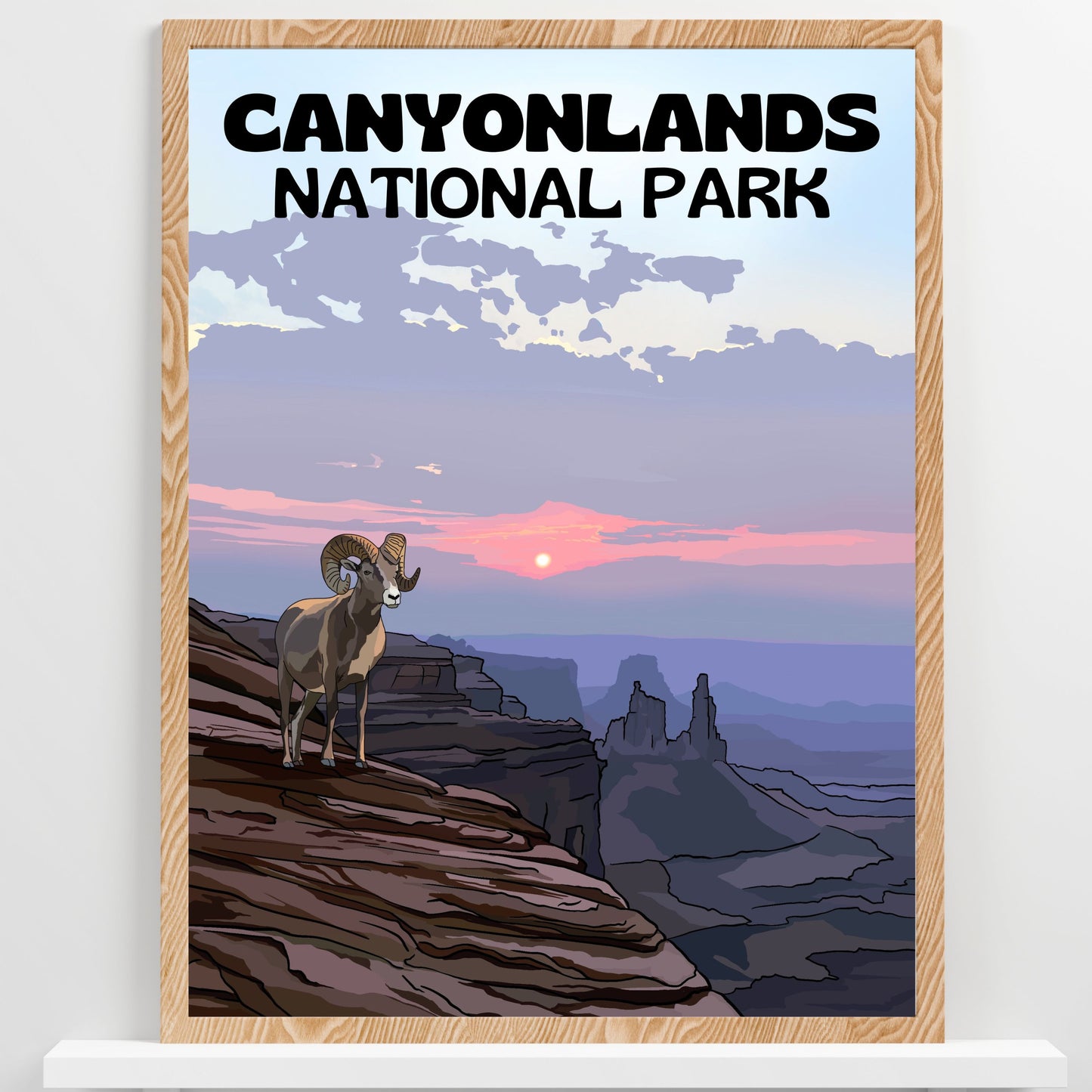 Canyonlands National Park | Travel Poster Art Print - Wild Life Design Co.