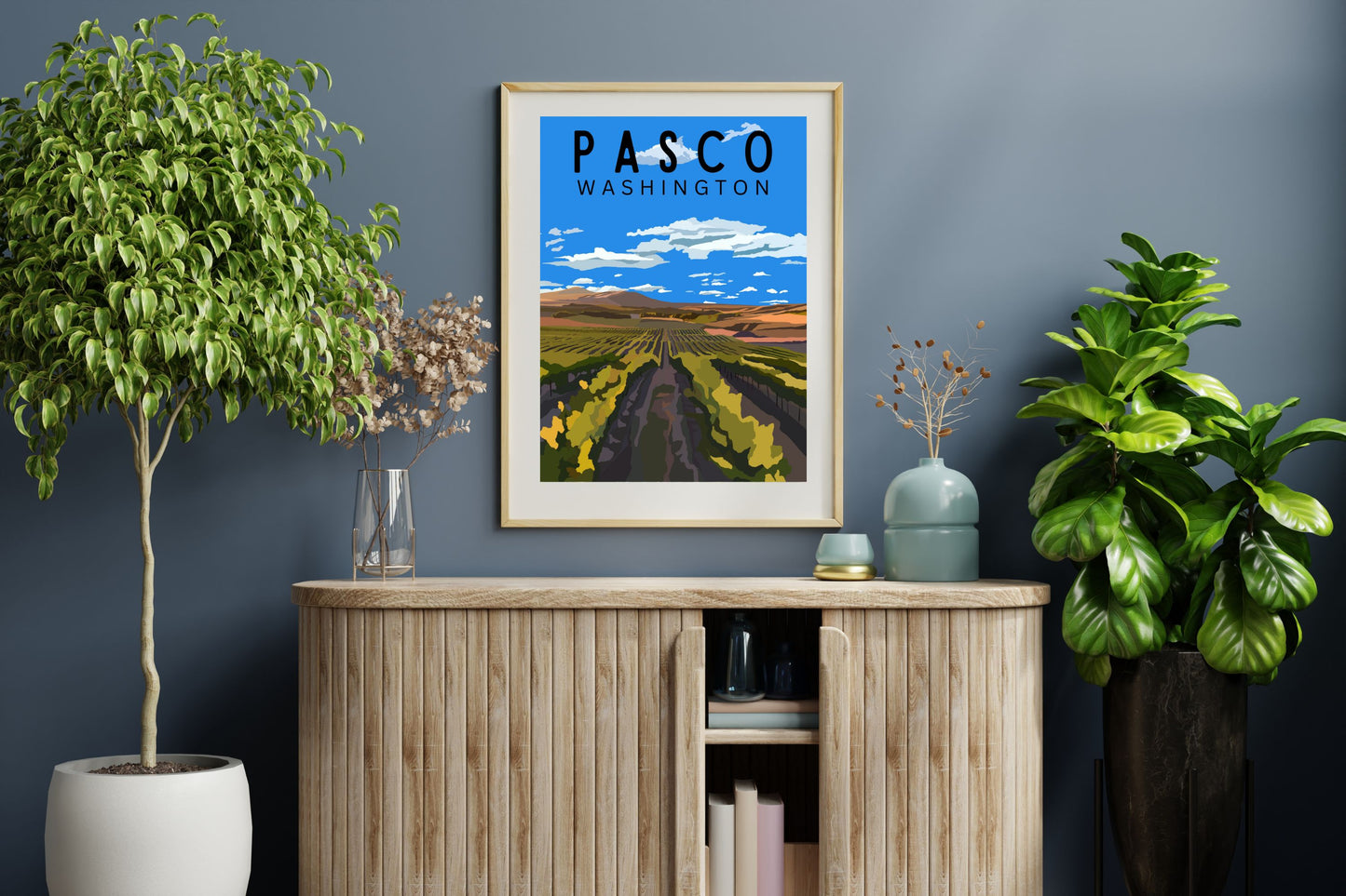 Pasco, Washington | Travel Poster Art Print - Wild Life Design Co.
