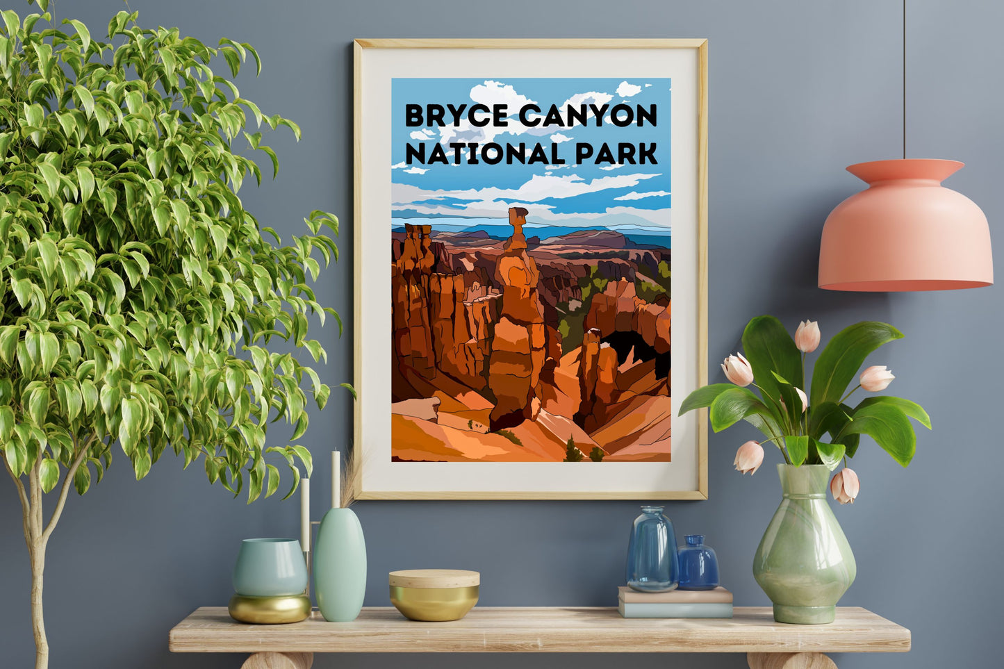 Bryce Canyon National Park, Utah | Travel Poster Art Print - Wild Life Design Co.