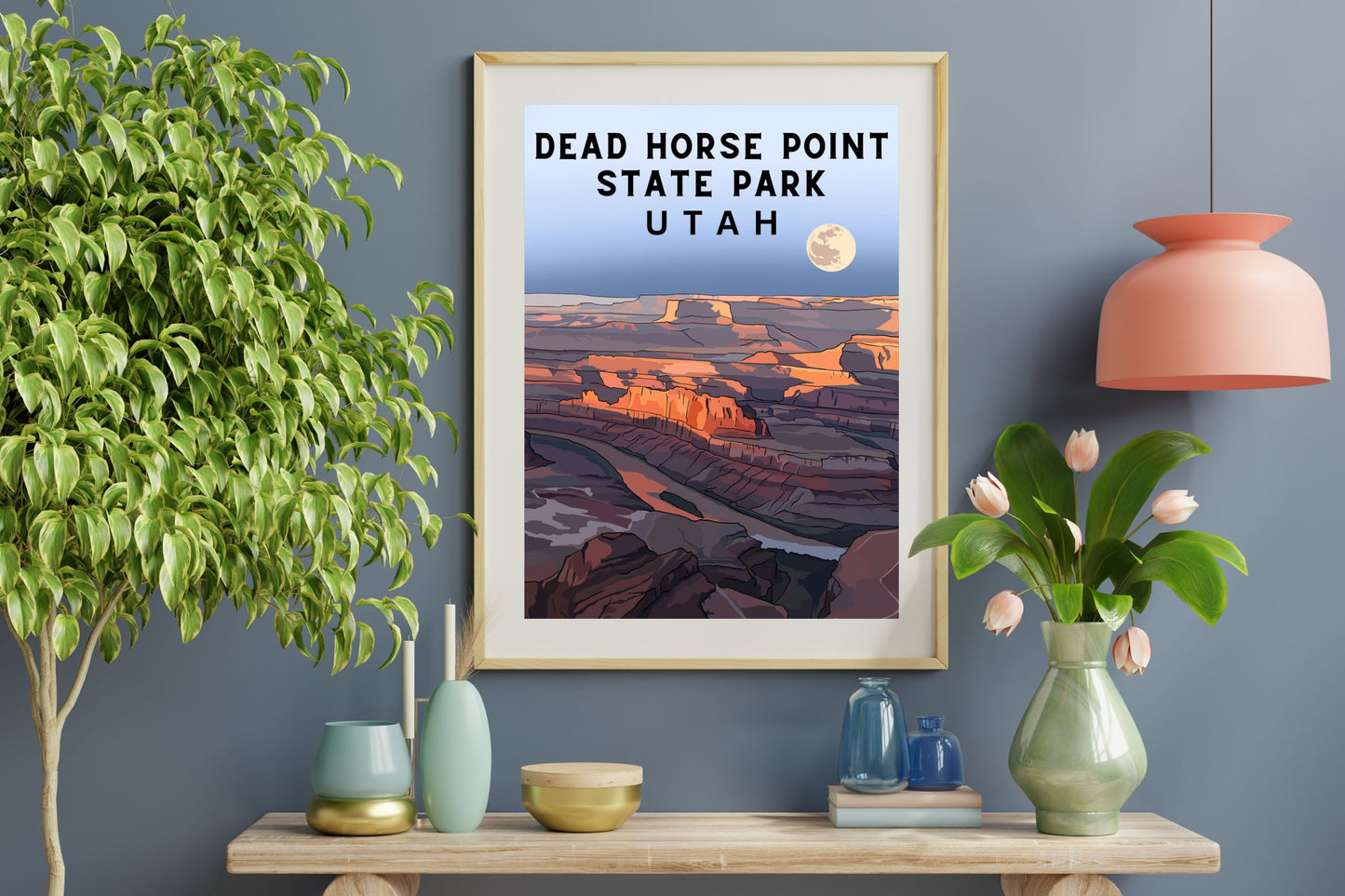 Dead Horse Point State Park, Utah | Travel Poster Art Print - Wild Life Design Co.