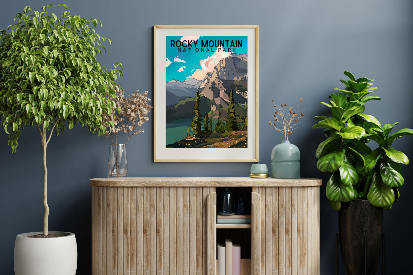 Rocky Mountain National Park | Travel Poster Art Print - Wild Life Design Co.