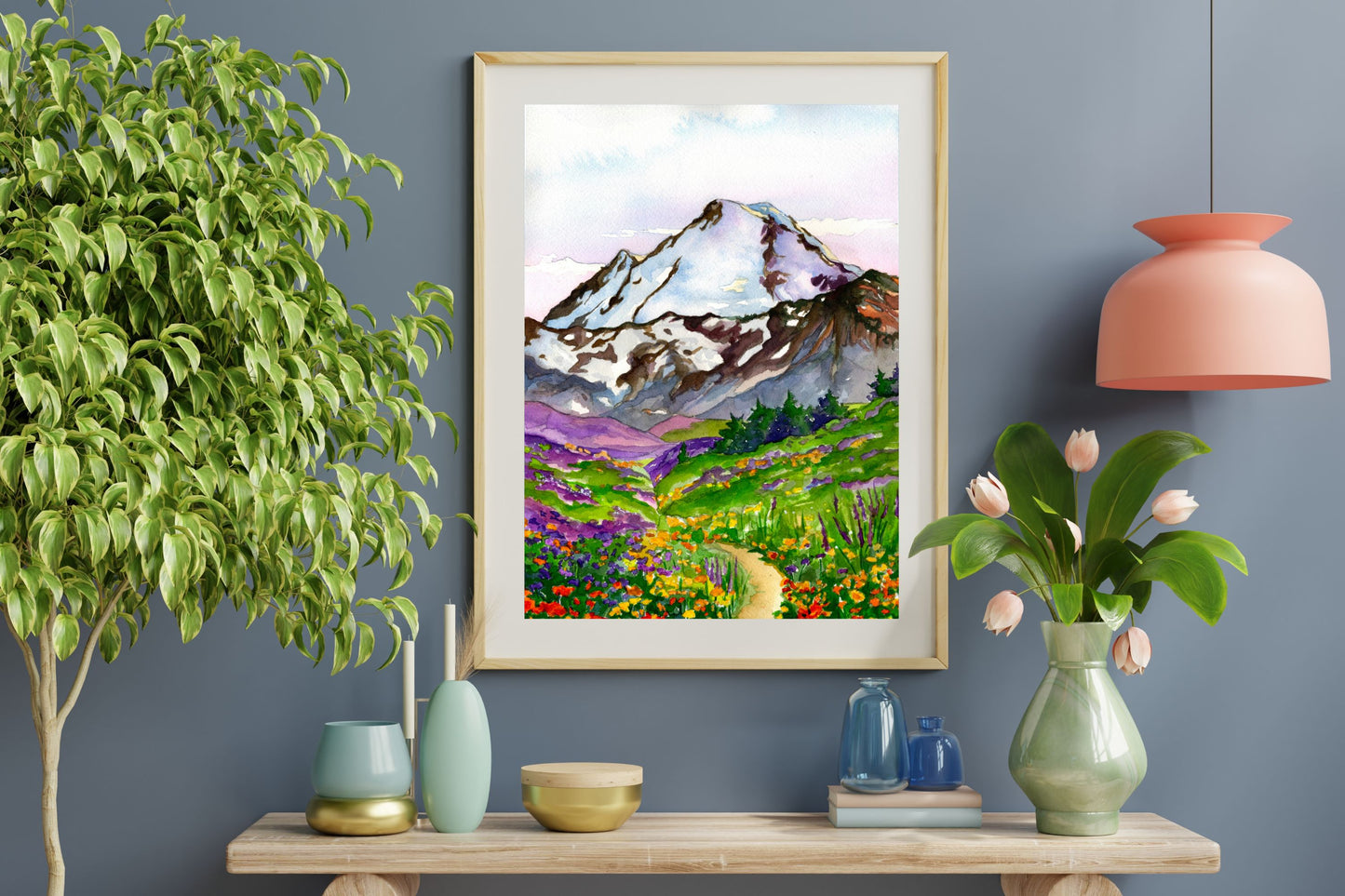 Mt. Baker Flowers | Archival Watercolor Art Print - Emma H. Baldwin