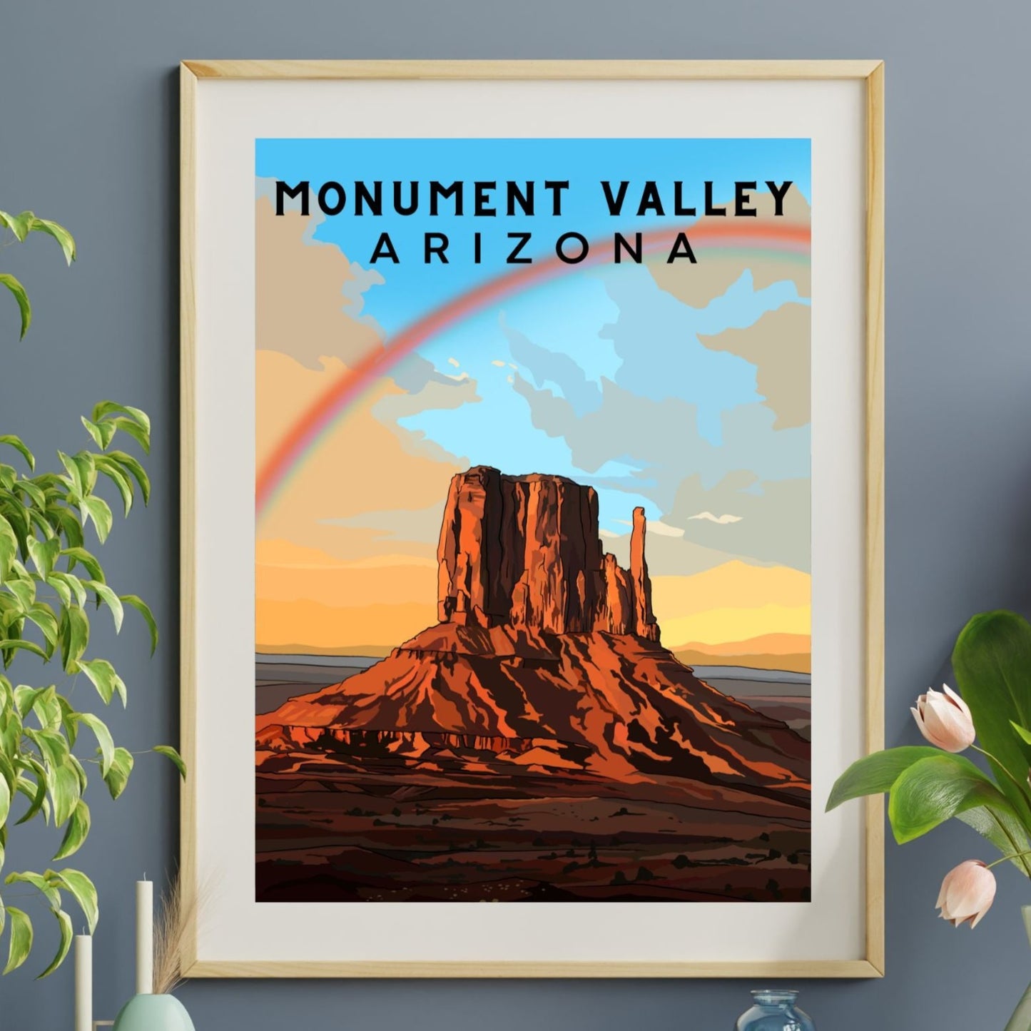 Monument Valley, Arizona | Travel Poster Art Print - Wild Life Design Co.