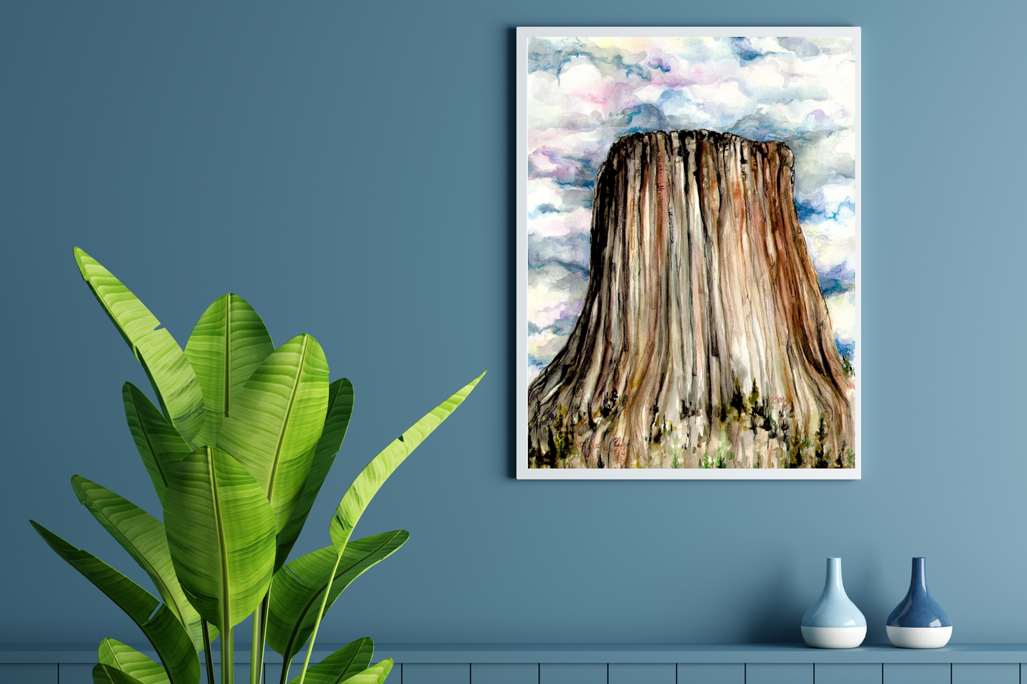 Devil's Tower National Monument | Watercolor Print