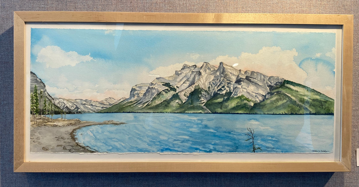 Lake Minnewanka | Original Watercolor Painting