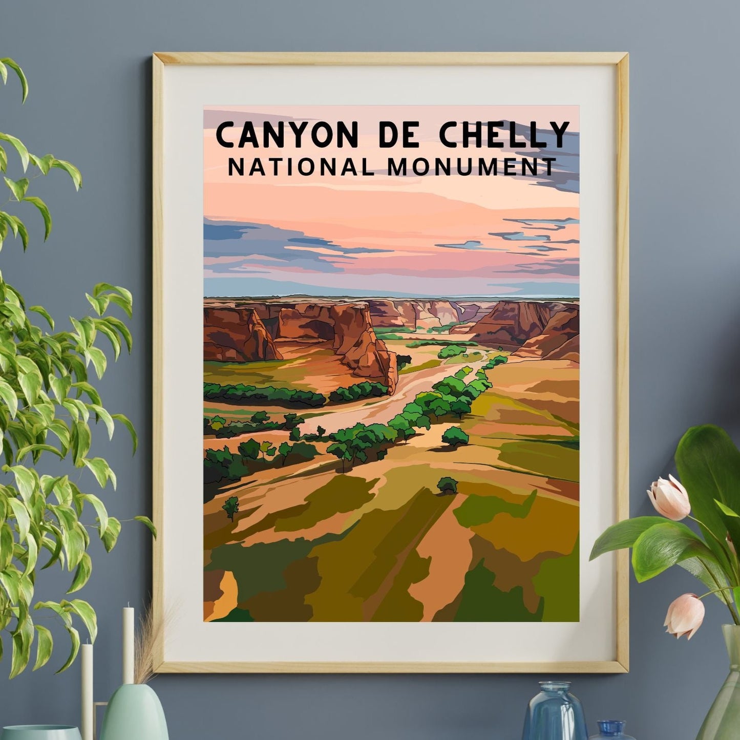 Canyon de Chelly National Monument | Travel Poster Art Print - Wild Life Design Co.