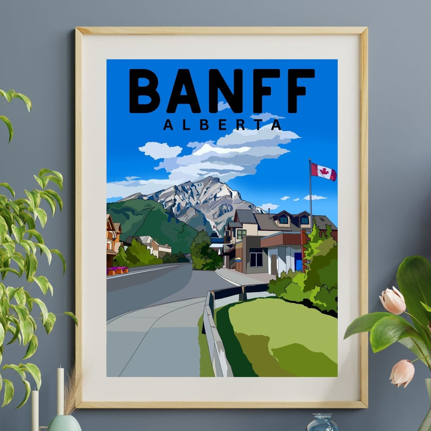 Banff National Park, Alberta | Travel Poster Art Print - Wild Life Design Co.