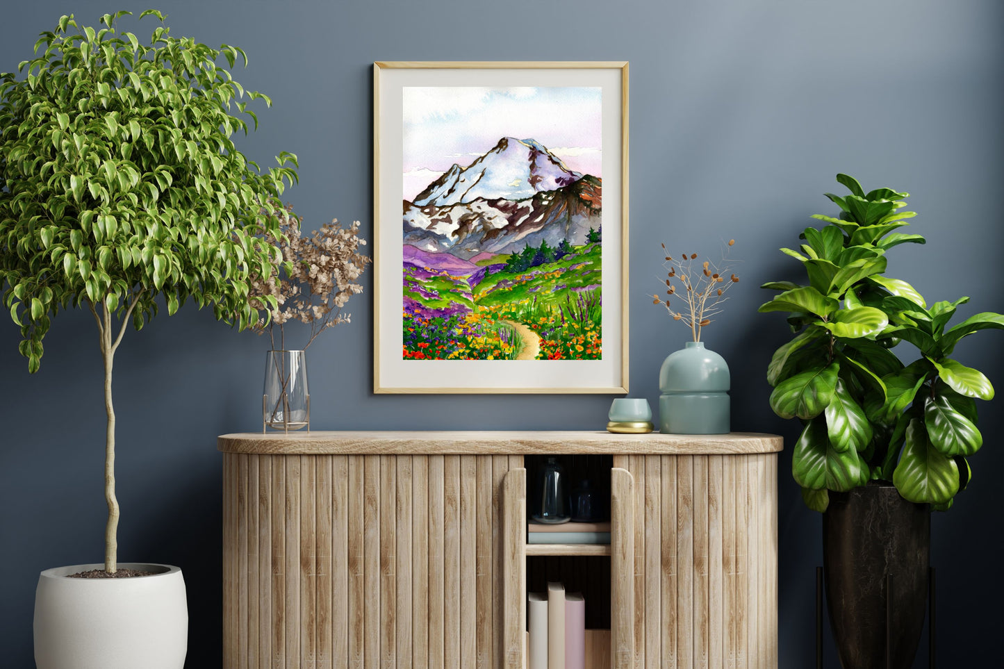 Mt. Baker Flowers | Archival Watercolor Art Print - Emma H. Baldwin