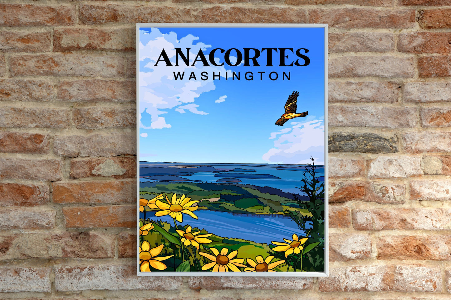 Anacortes, Washington | Travel Poster Art Print - Wild Life Design Co.