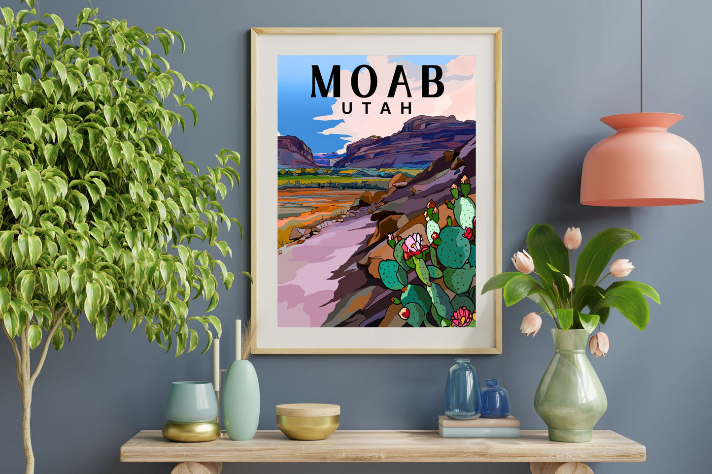 Moab, Utah | Travel Poster Art Print - Wild Life Design Co.