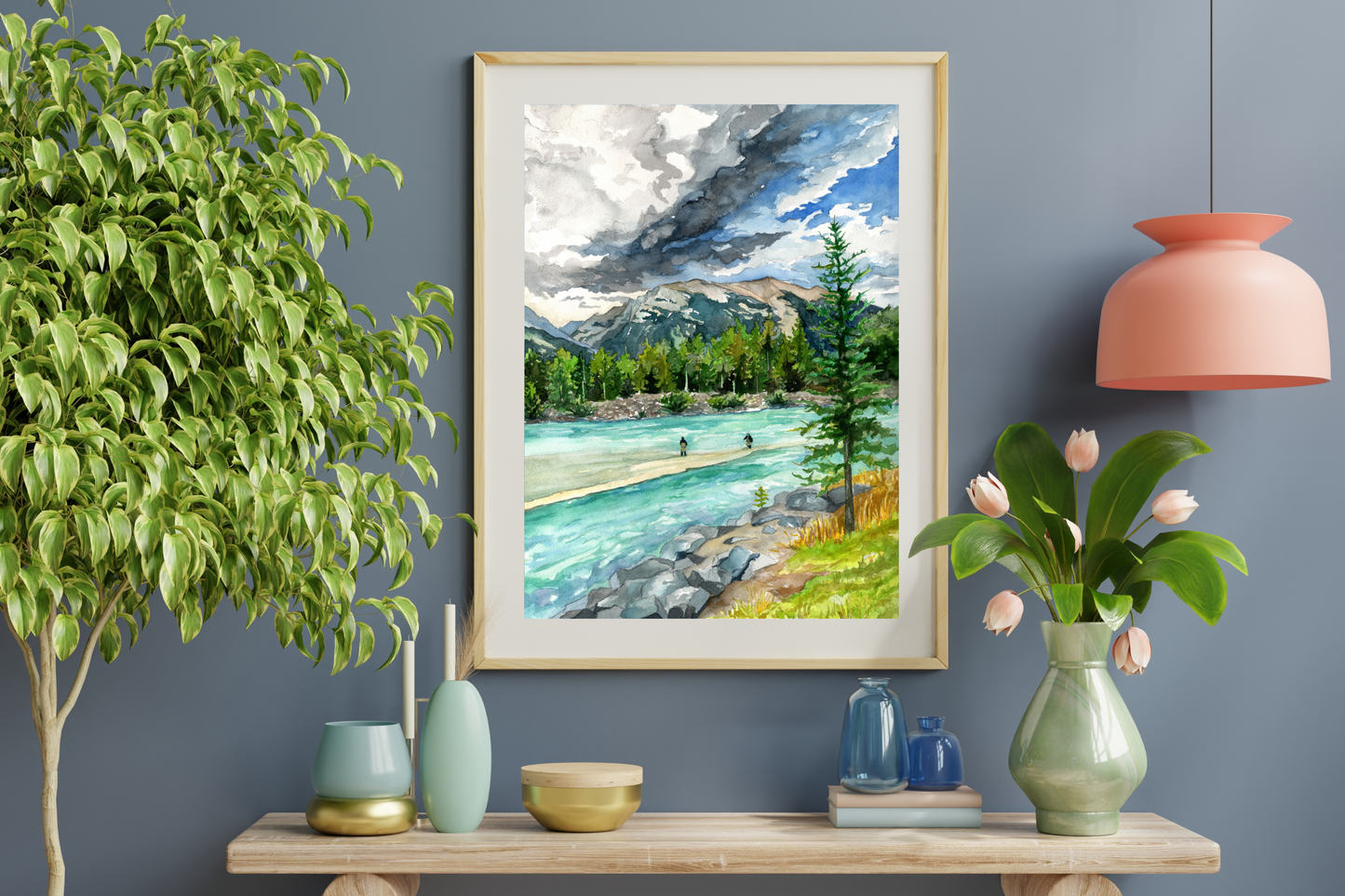 Canmore Fishermen | Archival Watercolor Art Print - Emma H. Baldwin