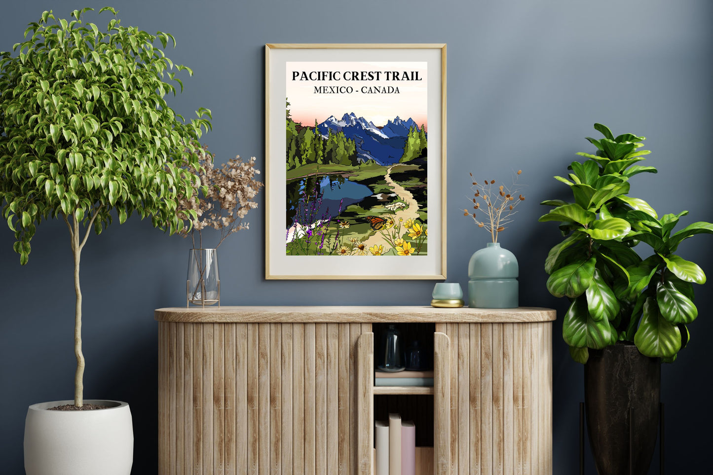 Pacific Crest Trail | Travel Poster Art Print - Wild Life Design Co.